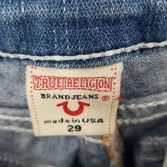 True Religion Light Wash Women's Boot Cut Denim Jeans Size 29 - Picture 12 of 13